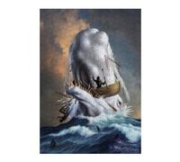 Puzzle pour Adolescents 38x26cm/1000pcs Moby Dick Jeu De Puzzle Pratique : Analyse Et Logique, Cadeaux De Noël Et d'anniversaire 38x26cm/1000pcs