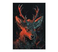 Puzzle pour Adolescents 38x26cm/1000pcs Mystic Deer in The Forest Puzzle pour Adultes - Jouets À Monter Soi-même - Défi Difficile - Cadeaux De Noël Et d'anniversaire 38x26cm/1000pcs