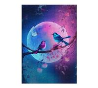 Puzzle pour Adolescents 38x26cm/1000pcs Night Sky Birds Romance Puzzles pour Adultes Jeu De Réflexion Course De Vitesse Interaction Parent-Enfant 38x26cm/1000pcs