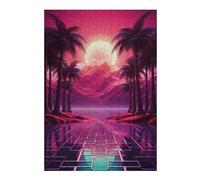 Puzzle pour Adolescents 38x26cm/1000pcs Nostalgic Sunset Reverie Jeu De Réflexion pour Adultes, Amusant Et Humoristique, pour Stimuler Votre Cerveau 38x26cm/1000pcs
