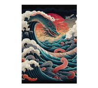Puzzle pour Adolescents 38x26cm/1000pcs Oceanic Serpent Rising Puzzles pour Adultes Jeu De Réflexion Course De Vitesse Interaction Parent-Enfant 38x26cm/1000pcs