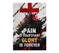 Puzzle pour Adolescents 38x26cm/1000pcs Pain is Temporary, Glory is Forever Puzzle pour Adultes, Jouet, Décoration Murale, Défi Difficile, Activités Amusantes À La Maison 38x26cm/1000pcs