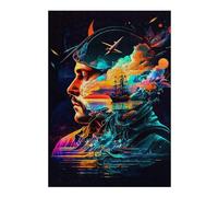 Puzzle pour Adolescents 38x26cm/1000pcs Painted Dreamscape Puzzle pour Adultes Jeux Relaxants Décoration Parfaite Difficile À Compléter 38x26cm/1000pcs