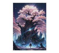Puzzle pour Adolescents 38x26cm/1000pcs Pièces De Puzzle Ancient Sakura Tree Japan Puzzles pour Adultes, Jouet, Décoration Murale, Améliore La Mémoire, Difficile À Compléter 38x26cm/1000pcs