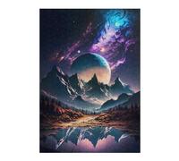Puzzle pour Adolescents 38x26cm/1000pcs Pièces De Puzzle Cosmic Everest Reflection Puzzles pour Adultes, Jouet, Décoration Murale, Améliore La Mémoire, Difficile À Compléter 38x26cm/1000pcs