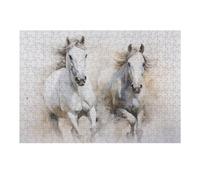 Puzzle pour Adolescents 38x26cm/1000pcs Pièces De Puzzle Dynamic Horse Artwork Puzzles pour Adultes Jeu Manuel Décoration Parfaite Défi À Compléter 38x26cm/1000pcs