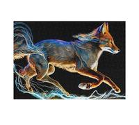 Puzzle pour Adolescents 38x26cm/1000pcs Pièces De Puzzle Electric Fox in Motion Puzzles pour Adultes Jeu Manuel Décoration Parfaite Défi À Compléter 38x26cm/1000pcs