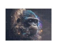 Puzzle pour Adolescents 38x26cm/1000pcs Pièces De Puzzle Gorilla in Cosmic Dreamscape Puzzles pour Adultes Jeu Manuel Décoration Parfaite Défi À Compléter 38x26cm/1000pcs