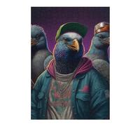Puzzle pour Adolescents 38x26cm/1000pcs Pigeon Rap Band Puzzle Anti-Stress - Analyse Et Logique - Niveau Difficile Et Stimulant 38x26cm/1000pcs