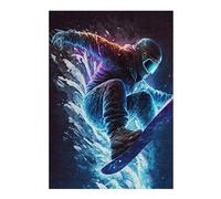 Puzzle pour Adolescents 38x26cm/1000pcs Snowboard Puzzles pour Adolescents - Décoration Murale - Améliore La Mémoire - Cadeaux De Noël Et d'anniversaire 38x26cm/1000pcs