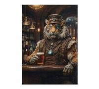 Puzzle pour Adolescents 38x26cm/1000pcs Steampunk Craft Beer Tiger Puzzle Anti-Stress - Analyse Et Logique - Niveau Difficile Et Stimulant 38x26cm/1000pcs