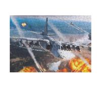 Puzzle pour Adolescents 38x26cm/1000pcs Sukhoi Su 25 Puzzle À Monter Soi-même - Jouets pour Améliorer La Mémoire - Cadeaux Uniques pour Un Anniversaire Ou Noël 38x26cm/1000pcs