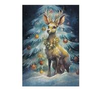 Puzzle pour Adolescents 38x26cm/1000pcs Tiny Reindeer Christmas Puzzle pour Adultes - Jouets À Monter Soi-même - Défi Difficile - Cadeaux De Noël Et d'anniversaire 38x26cm/1000pcs
