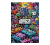 Puzzle pour Adolescents 38x26cm/1000pcs Vibrant Gaming Device Collage -2 Jeu De Puzzle pour Adultes - Casse-tête - Décoration Parfaite - Interaction Parent-Enfant 38x26cm/1000pcs
