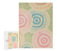 Puzzle pour Adolescents 500 PCS Abstract Floral Botanical Japanese Puzzle Anti-Stress, Jouet De Décoration Intérieure, Cadeau Unique d'anniversaire Et De Noël 500 PCS