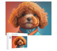 Puzzle pour Adolescents 500 PCS Adorable Poodle in Astronaut Suit Puzzle pour Adultes - Jeu Manuel - Décoration Murale - Cadeaux Uniques pour Anniversaire Et Noël 500 PCS