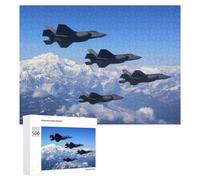 Puzzle pour Adolescents 500 PCS Air Force F35 Jet War Puzzle Adulte, Jouet, Décoration Murale, Découpe De Précision, Jeu Stimulant, Cadeaux 500 PCS