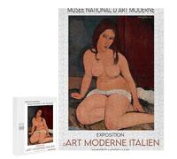 Puzzle pour Adolescents 500 PCS Amedeo Modigliani Nude Painting Puzzle pour Adultes - Jeu Manuel - Décoration Murale - Difficile Et Stimulant 500 PCS