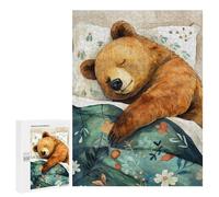 Puzzle pour Adolescents 500 PCS Bear Sleeping Puzzles pour Adolescents - Jouets Anti-Stress - Améliore La Mémoire - Idéal comme Cadeau 500 PCS