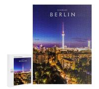 Puzzle pour Adolescents 500 PCS Berlin Cityscape Night Puzzle pour Adultes - Jouet À Monter Soi-même - Défi Difficile - Cadeaux De Noël Et d'anniversaire 500 PCS
