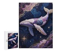 Puzzle pour Adolescents 500 PCS Celestial Whale - Cosmic Ocean Fantasy Puzzles pour Adultes Jeux De Famille Cadeau d'anniversaire Activités Amusantes À La Maison, 500 PCS