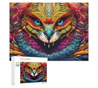 Puzzle pour Adolescents 500 PCS Colorful Mythical Creature Illustration Puzzle pour Adultes - Jeu Manuel - Décoration Murale - Cadeaux Uniques pour Anniversaire Et Noël 500 PCS