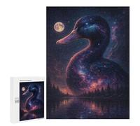 Puzzle pour Adolescents 500 PCS Cosmic Duck by The Lake Puzzle Anti-Stress, Jouet De Décoration Intérieure, Cadeau Unique d'anniversaire Et De Noël 500 PCS