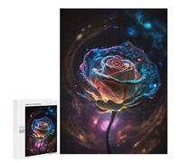 Puzzle pour Adolescents 500 PCS Cosmic Rose Bloom Puzzles pour Adolescents - Jouets Anti-Stress - Améliore La Mémoire - Idéal comme Cadeau 500 PCS