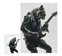 Puzzle pour Adolescents 500 PCS Cougar Guitar Puzzle pour Adultes - Jeux Relaxants - Décoration Intérieure - Cadeaux Uniques d'anniversaire Et De Noël 500 PCS