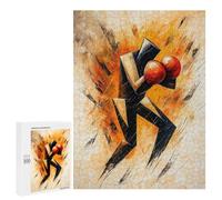 Puzzle pour Adolescents 500 PCS Cubist Abstract Boxer in Explosive Action Painting Puzzle pour Adultes Jeux Relaxants, Amusants Et Humoristiques Cadeaux d'anniversaire Uniques 500 PCS