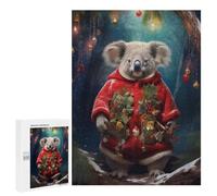 Puzzle pour Adolescents 500 PCS Cute Koala Xmas Puzzles pour Adolescents - Jouets Anti-Stress - Améliore La Mémoire - Idéal comme Cadeau 500 PCS