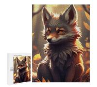 Puzzle pour Adolescents 500 PCS Cute Wolf Animal Puppy Puzzles pour Adultes Jeux De Bricolage Analyse Et Logique Jeu Stimulant Cadeaux 500 PCS