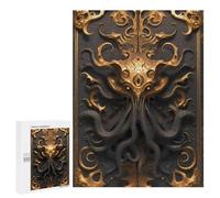 Puzzle pour Adolescents 500 PCS Devil Golden Cthulhu Puzzle Anti-Stress, Jouet De Décoration Intérieure, Cadeau Unique d'anniversaire Et De Noël 500 PCS