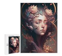 Puzzle pour Adolescents 500 PCS Enchanted Floral Portrait -2 Puzzles pour Adolescents - Jouets Anti-Stress - Améliore La Mémoire - Idéal comme Cadeau 500 PCS