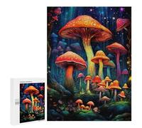 Puzzle pour Adolescents 500 PCS Enchanted Mushroom Forest-1 Puzzles pour Adultes - Jeu Éducatif Anti-Stress Et Défi Unique 500 PCS