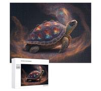Puzzle pour Adolescents 500 PCS Galactic Turtle in Space -1 Puzzle pour Adultes Jeux Relaxants pour Améliorer La Mémoire Cadeaux d'anniversaire Et De Noël Uniques 500 PCS