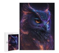 Puzzle pour Adolescents 500 PCS Galaxy Owl Bird Puzzle Anti-Stress, Jouet De Décoration Intérieure, Cadeau Unique d'anniversaire Et De Noël 500 PCS