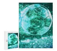 Puzzle pour Adolescents 500 PCS Glowing Soccer Ball Puzzle pour Adultes - Jeu Manuel - Décoration Murale - Cadeaux Uniques pour Anniversaire Et Noël 500 PCS
