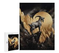 Puzzle pour Adolescents 500 PCS Gold X Mountain Goat Puzzle pour Adultes - Jeu Manuel - Décoration Murale - Difficile Et Stimulant 500 PCS