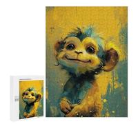 Puzzle pour Adolescents 500 PCS Golden Monkey Art Print Puzzles pour Adultes - Jeu Éducatif Anti-Stress Et Défi Unique 500 PCS
