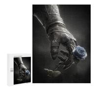 Puzzle pour Adolescents 500 PCS Gothic Blue Rose Armor Hand Puzzles pour Adultes - Jeu Éducatif Anti-Stress Et Défi Unique 500 PCS
