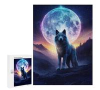Puzzle pour Adolescents 500 PCS Howl At The Moon Puzzles pour Adolescents - Jouets Anti-Stress - Améliore La Mémoire - Idéal comme Cadeau 500 PCS