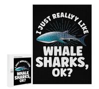 Puzzle pour Adolescents 500 PCS I Just Really Like Whale Jeux De Puzzle en Famille pour S'amuser en Famille Cadeaux d'anniversaire Et Cadeaux Uniques 500 PCS