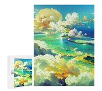 Puzzle pour Adolescents 500 PCS Island Sky Dreamscape -1 Puzzle pour Adultes - Jeu Manuel - Décoration Murale - Cadeaux Uniques pour Anniversaire Et Noël 500 PCS