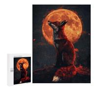 Puzzle pour Adolescents 500 PCS Japanese Red Fox Puzzles pour Adolescents - Jouets Anti-Stress - Améliore La Mémoire - Idéal comme Cadeau 500 PCS