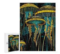 Puzzle pour Adolescents 500 PCS Jellyfish Abstract Puzzles pour Adolescents - Jouets Anti-Stress - Améliore La Mémoire - Idéal comme Cadeau 500 PCS