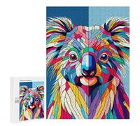 Puzzle pour Adolescents 500 PCS Koala WPAP Pop Art Puzzle pour Adultes - Jeu Manuel - Décoration Murale - Difficile Et Stimulant 500 PCS