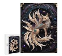 Puzzle pour Adolescents 500 PCS Legend Nine Tailed Fox Puzzles pour Adolescents - Jouets Anti-Stress - Améliore La Mémoire - Idéal comme Cadeau 500 PCS