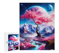 Puzzle pour Adolescents 500 PCS Magic Pink Tree Puzzles pour Adolescents - Jouets Anti-Stress - Améliore La Mémoire - Idéal comme Cadeau 500 PCS