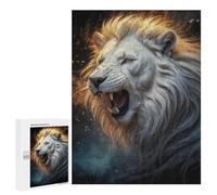 Puzzle pour Adolescents 500 PCS Magical White Lion Jeux De Puzzle en Famille pour S'amuser en Famille Cadeaux d'anniversaire Et Cadeaux Uniques 500 PCS